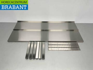 HCB Étagère à double paroi en acier inoxydable Basic-line, Verzenden