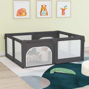 vidaXL Babybox met 2 deuren oxford stof donkergrijs, Verzenden, Nieuw