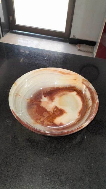 Schaal - Onyx-Solid Natuursteen - Onyx - Fruitkom