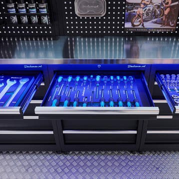 Datona Werkplaatsinrichting PREMIUM RVS met 3 ladekasten -, Ophalen of Verzenden, Nieuw