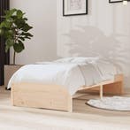 vidaXL Bedframe massief hout 75x190 cm, Huis en Inrichting, Slaapkamer | Bedden, Verzenden, Nieuw