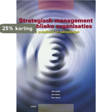 Strategisch management van publieke organisaties B. de Wit, Verzenden, B. de Wit