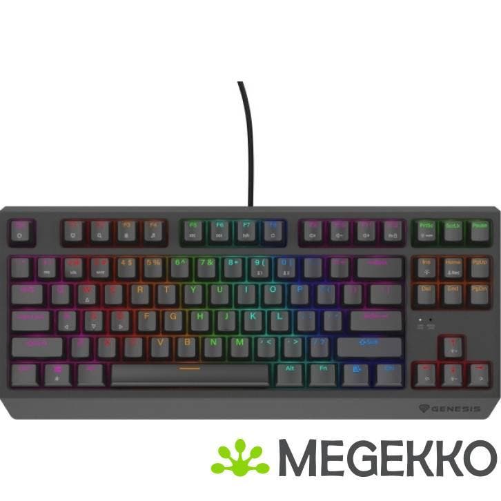 GENESIS NKG-2076 Thor 230 TKL Lite RGB toetsenbord Zwart, Informatique & Logiciels, Claviers, Envoi