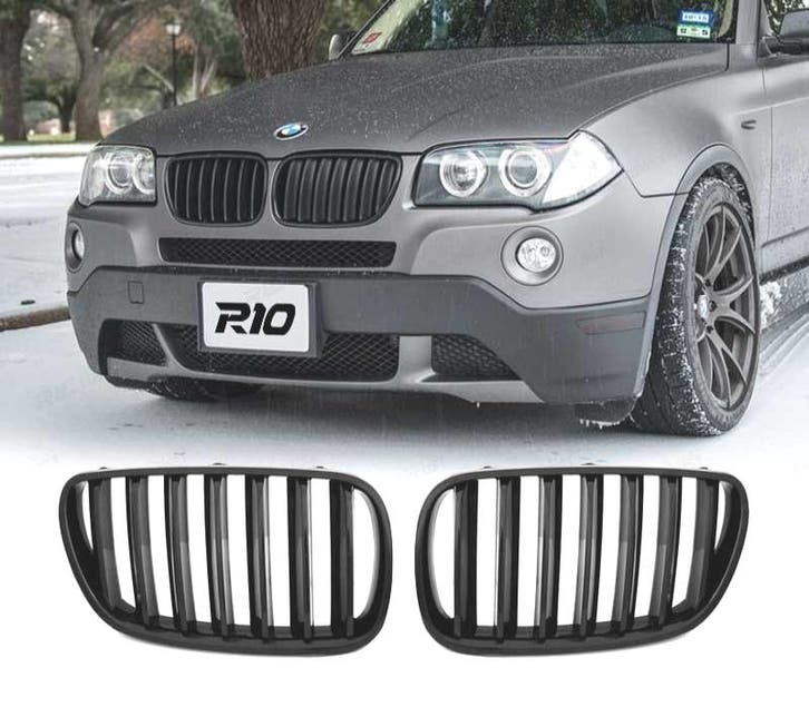 CALANDRES SPORT BMW X3 E83 LCI 06-10 NOIR BRILLANT, Autos : Pièces & Accessoires, Carrosserie & Tôlerie, Envoi