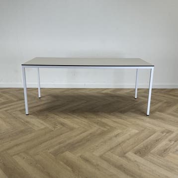 Gispen kantinetafel 180x80 cm, grijs - wit, Bureau
