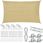 tectake Schaduwdoek Sunny, weerbestendig HDPE-materiaal met, Tuin en Terras, Zonneschermen, Verzenden, Nieuw