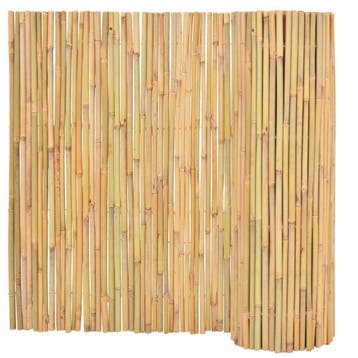Scherm 300x100 cm bamboe - Budgetvriendelijke tuinafsluit..., Overige materialen, Verzenden, 100 tot 150 cm, Zo goed als nieuw