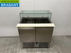 RVS Tecnodom Koelwerkbank Saladette 2 deuren 90,5 cm 230V, Ophalen of Verzenden