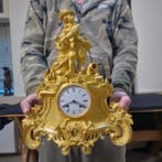 Figurale pendule Renaissance - Verguld brons - 1800-1850 -