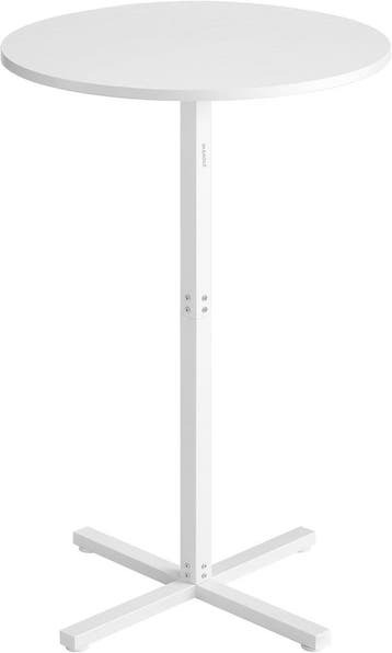 Bartafel - statafel - diameter 60 cm - wit blad - stalen, Huis en Inrichting, Tafels | Bijzettafels, Verzenden, Nieuw