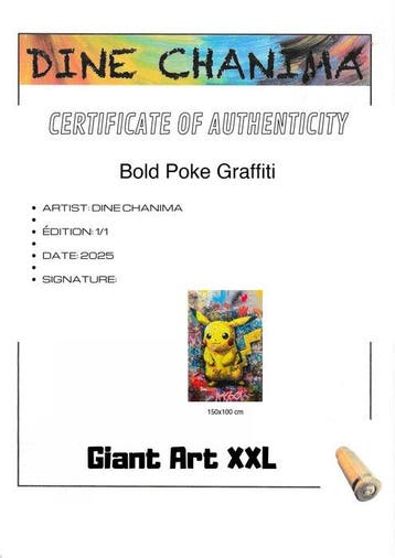Dine Chanima (XX-XXI) - (XXL) Giant Bold Poke Graffiti