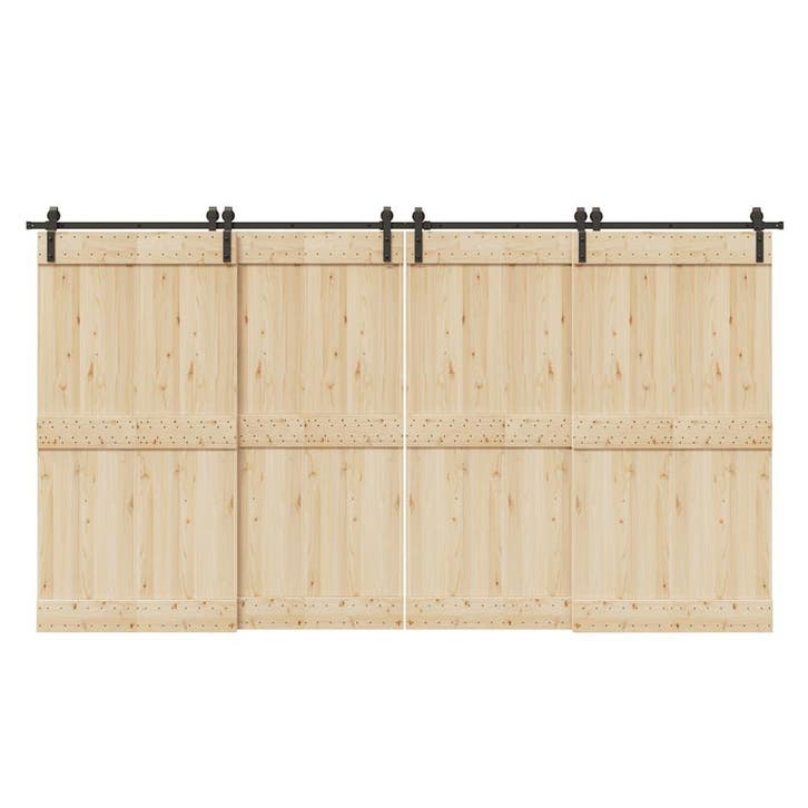vidaXL Doos met onderdelen voor schuifdeur 400 cm staal, Bricolage & Construction, Serrurerie de bâtiment & Dispositif de fermeture