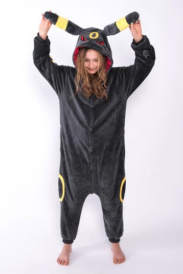 Onesie Umbreon Pokemon Pak Kostuum XS-S Huispak Jumpsuit, Ophalen of Verzenden, Nieuw