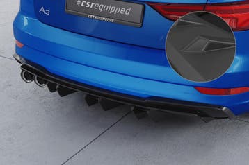 Achterskirt voor Audi A3 / S3 8V sedan/cabrio HA448-L, Verzenden
