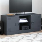 vidaXL Tv-meubel 99x39x44 cm staal antracietkleurig, Verzenden, Nieuw