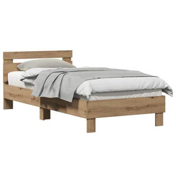 Bedframe Eiken 90x200 | Tweede kansje, weg = weg, Verzenden, Nieuw, Overige maten, Minimalistisch