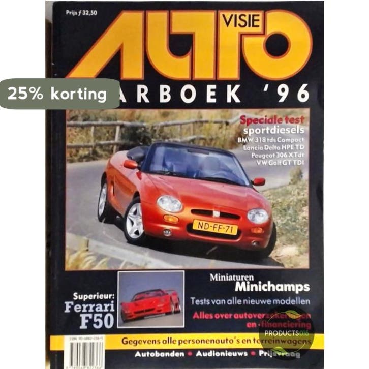 96 Autovisie jaarboek 9789068822366, Livres, Technique, Envoi