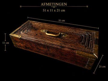 coffre décriture anglo-indien - Bois, Laiton - Inde - Raj, Antiquités & Art
