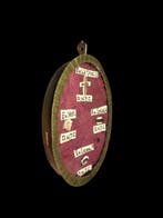 Reliekhouder - Brons, Glas, Textiel - 1800-1850 - Passie van