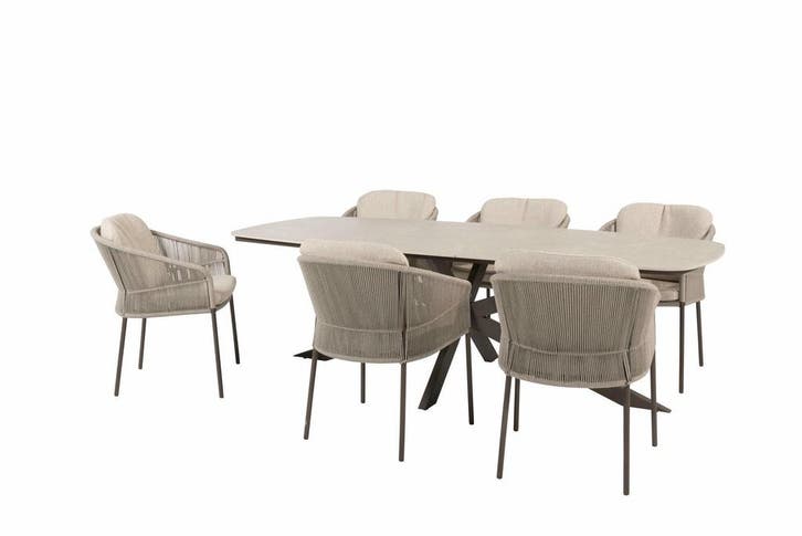 Taste by 4 Seasons Florence tuinset terre met Prado tafel, Jardin & Terrasse, Ensembles de jardin