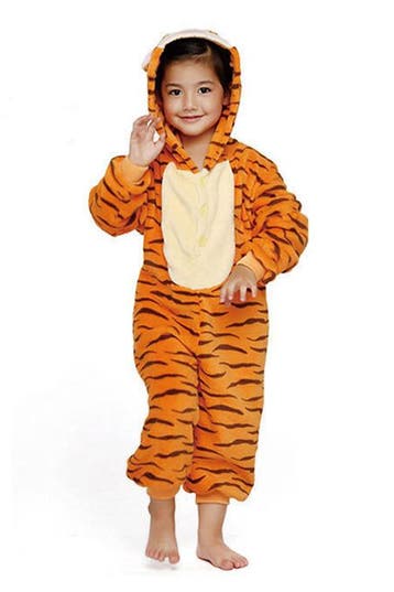 Onesie Tijger Pak Kostuum Oranje 110-116 Tijgertje Tijgerpak, Kinderen en Baby's, Ophalen of Verzenden, Nieuw