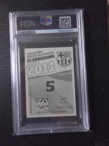 2010/11 Panini FC Barcelona Lionel Messi #5 - PSA 9 Graded, Nieuw