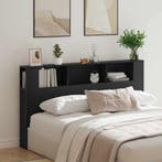 vidaXL Hoofdeinde Kast Zwart Eiken 180 x 18,5 x 102,5 cm, Verzenden, Nieuw