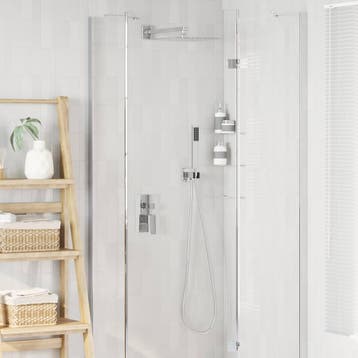 vidaXL Verborgen Douche Systeem (Vierkant) zilver Roestvrij, Verzenden, Nieuw