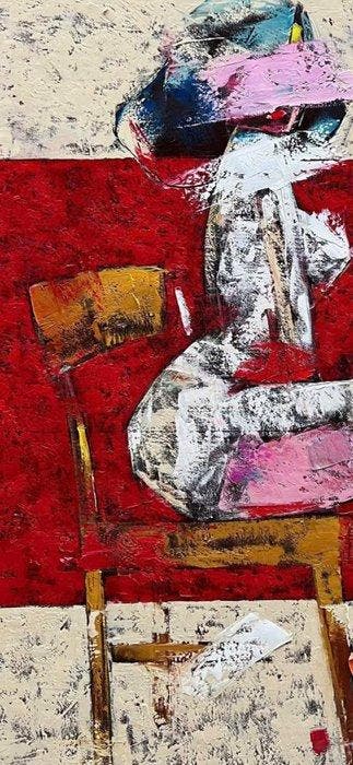 Hoang Anh - LAssise du Temps 120 100 cm  Vendu sans prix