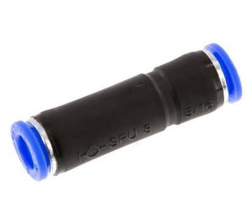 Raccord enfichable 8mm autobloquant en laiton/PBT 0-10bar, Verzenden