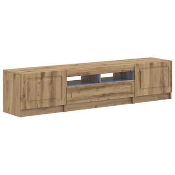 vidaXL 5-delige LED TV-kast Artisanaal eiken Bewerkt hout, Verzenden