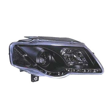 Phares Pour Volkswagen Vw Passat Lim Komb . 05-10 Drl Noir, Verzenden