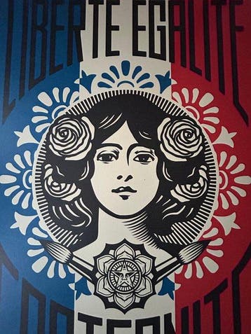 Shepard Fairey (OBEY) - Liberté Égalité Fraternité