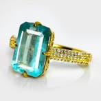 Sans prix de réserve - Bague - 14 carats Or jaune, IGI 5,09, Nieuw