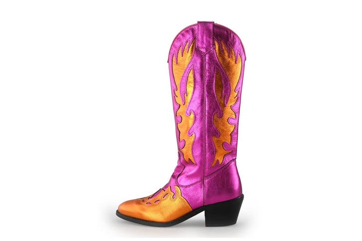 DWRS Cowboy laarzen in maat 37 Roze, Kleding | Dames, Schoenen, Roze, Zo goed als nieuw, Verzenden