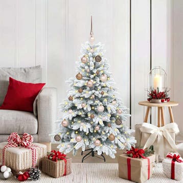 vidaXL Kunstkerstboom met 150 LED met standaard Wit 120 cm, Verzenden, Nieuw
