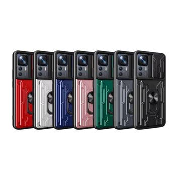 Xiaomi 14T Pro - Card Slot Hoesje met Kickstand en Camera, Verzenden