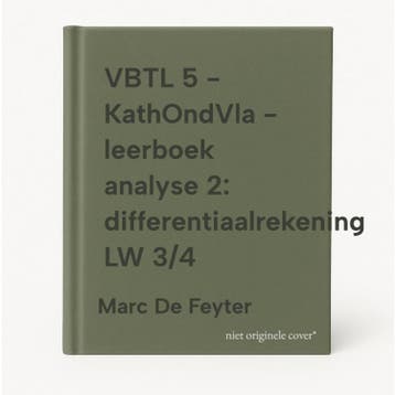 VBTL 5 - KathOndVla - leerboek analyse 2:, Boeken, Verzenden, Gelezen, Marc De Feyter
