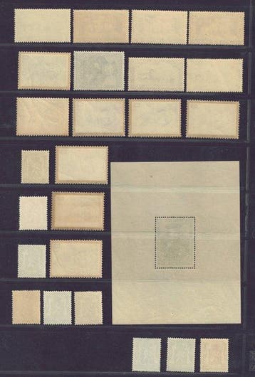 België 1935 - De volledige jaargang 1935, met blok en zegel, Gestempeld