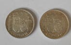 Spanje. II Republica Española. 1 Peseta 1933*34 (Lote de 2