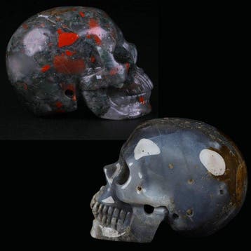 Skeletpartij: 81 g Afrikaanse bloedsteen + 94 g agaat – De