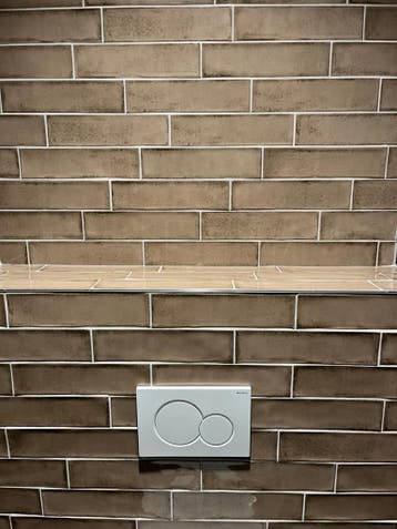 Wandtegel Equipe Cerámica Alchimia Vision Bruin Glans 7,5x3, Nieuw, 20 tot 40 cm, 10 m² of meer, Wandtegels