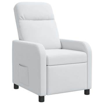 vidaXL Recliner Wit Stof, Verzenden, Nieuw