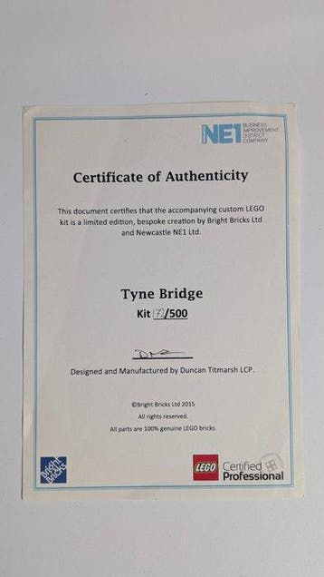 Lego Set - Certified Professional - Limited Edition Tyne, Nieuw