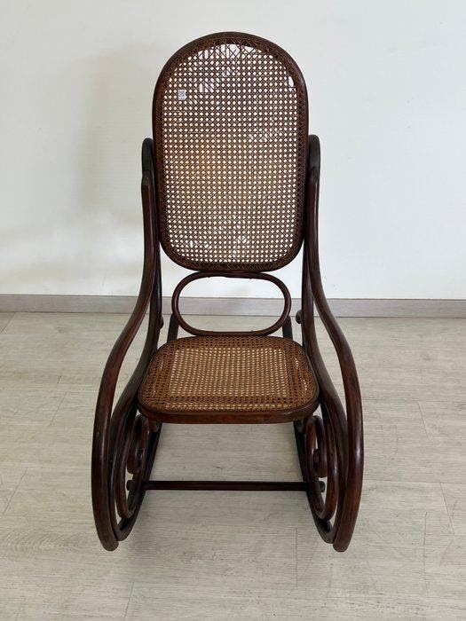 Schommelstoel - Hout, Paglia di Vienna, Antiek en Kunst, Kunst | Designobjecten