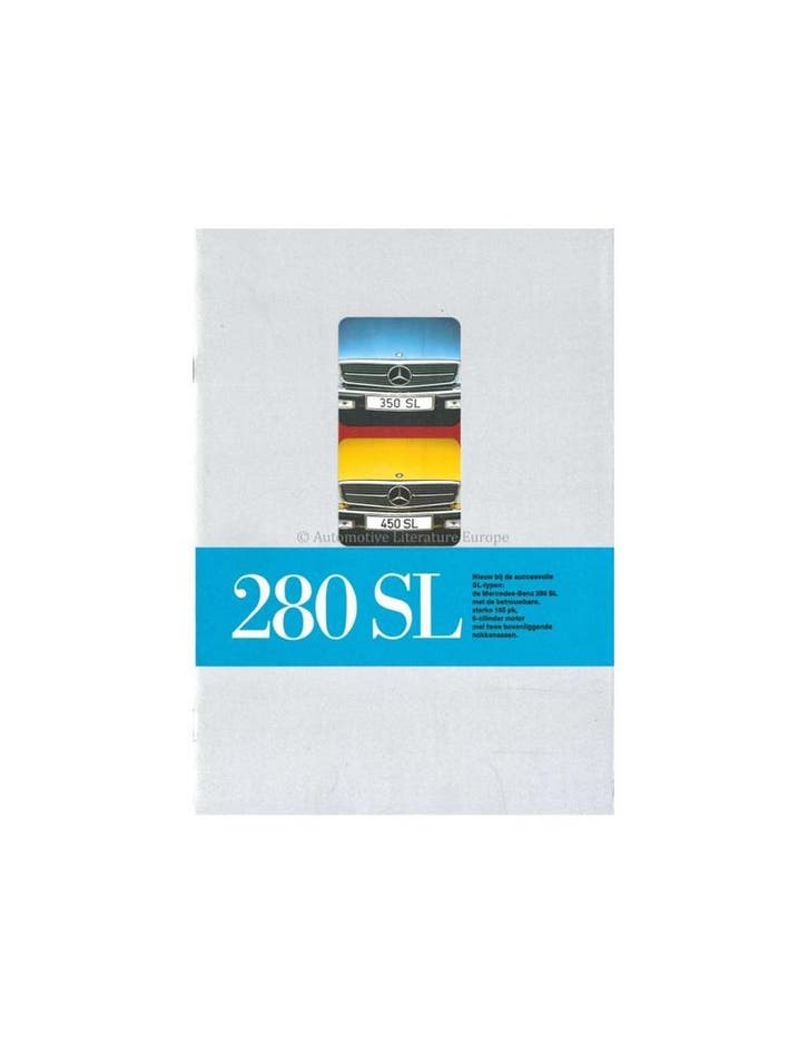 1974 MERCEDES BENZ SL BROCHURE NEDERLANDS, Boeken, Auto's | Folders en Tijdschriften