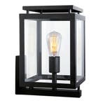 Strak & modern De Vecht Muurlamp Zwart Buitenverlichting, Verzenden, Nieuw