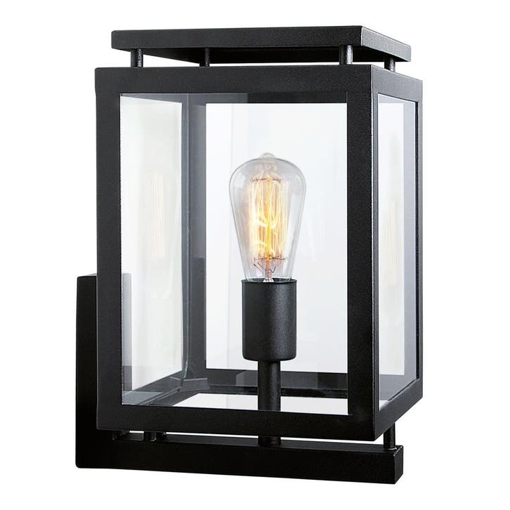 Strak & modern De Vecht Muurlamp Zwart Buitenverlichting, Tuin en Terras, Buitenverlichting, Verzenden