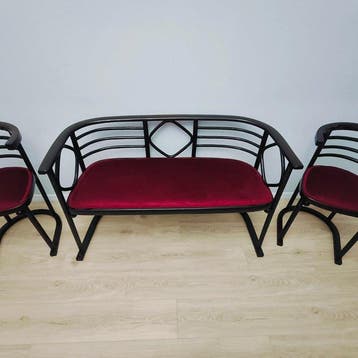 J.&J. Kohn - Josef Hoffmann - Bank (3) - Wiener Secession, Antiquités & Art