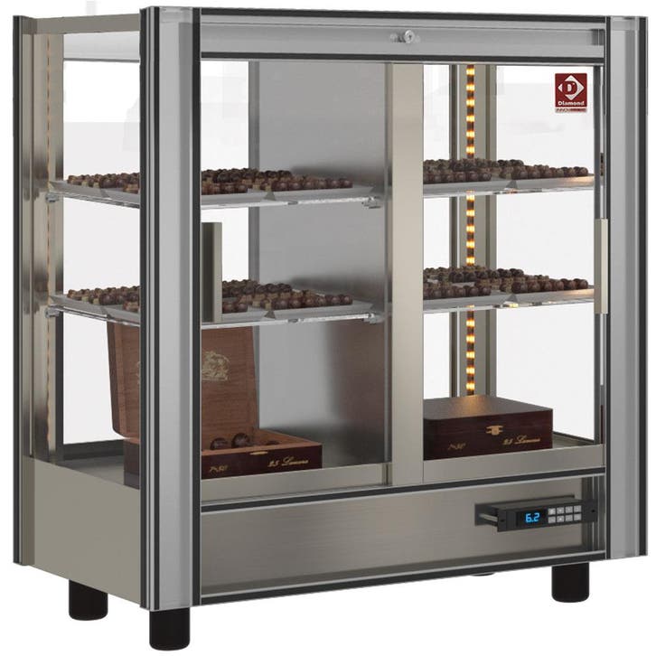 Gekoelde chocolade vitrine Lt. 216 - Doorgeef - Moduleerbaar, Zakelijke goederen, Horeca | Keukenapparatuur, Koelen en Vriezen